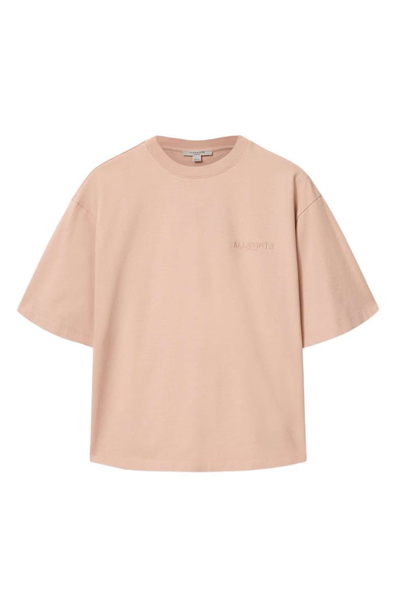 AllSaints Covenant Amelie Oversize Cotton Graphic T-Shirt, Alternate, color, Dusty Pink