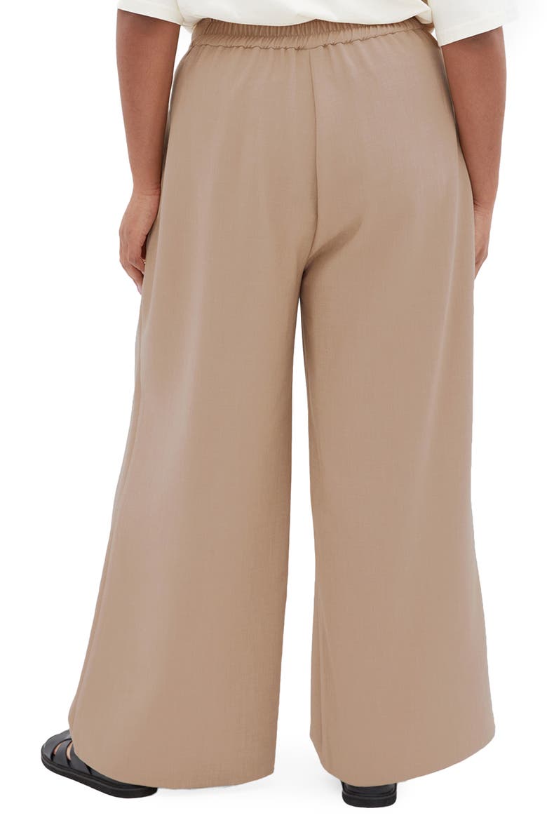 City Chic Tori Front Pleat Wide Leg Pants, Alternate, color,