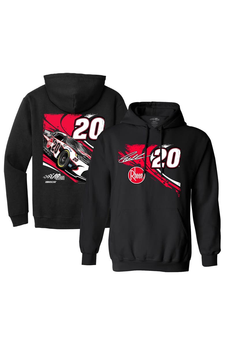 JOE GIBBS RACING TEAM COLLECTION Men's Joe Gibbs Racing Team Collection Black Christopher Bell Rheem Car Pullover Hoodie, Main, color,