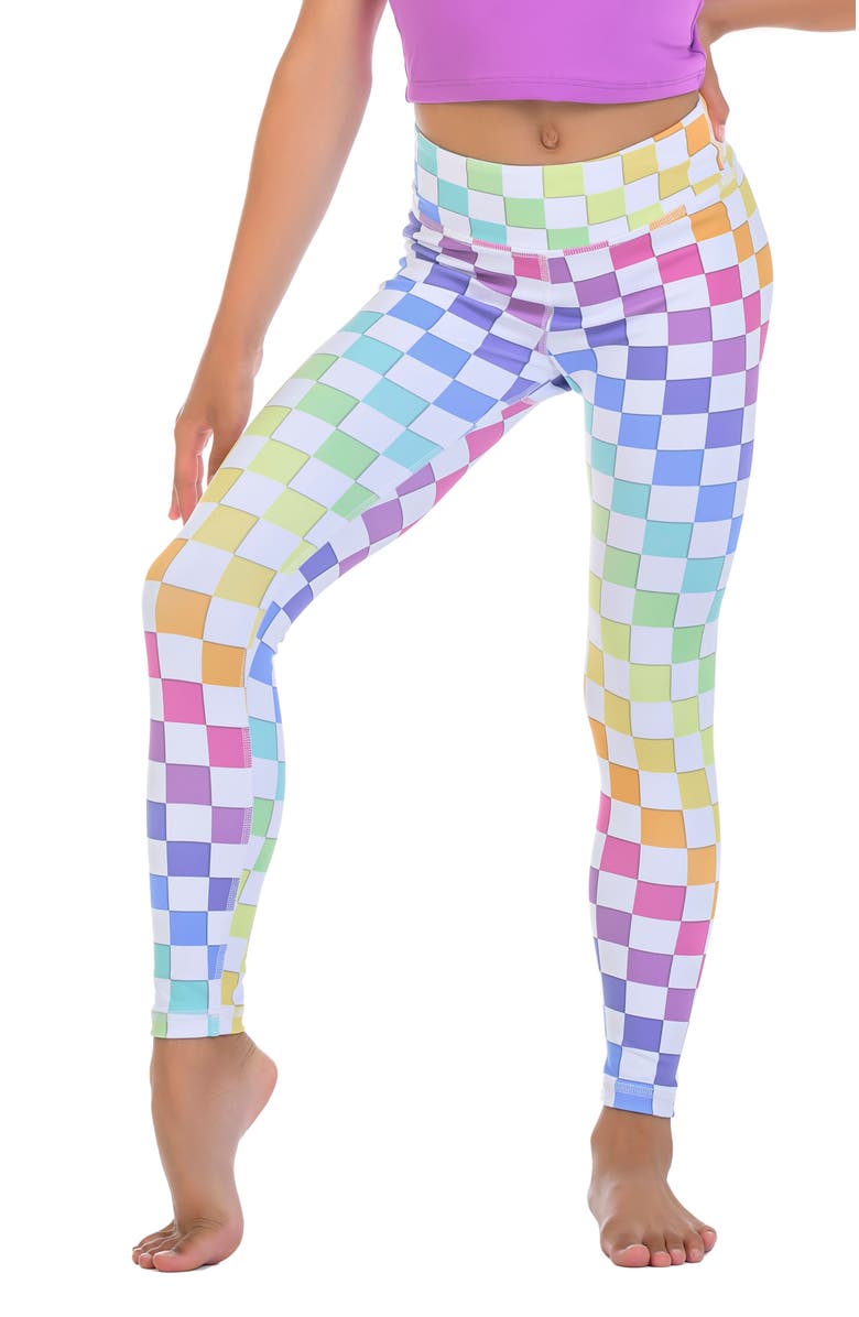 Destira High Waisted Performance Legging, Main, color, Electric Glow