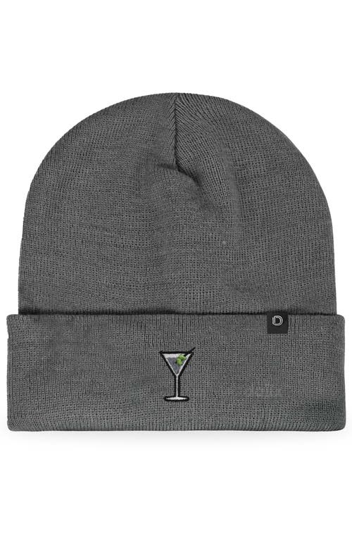Dalix Martini Beanie Cap In Gray