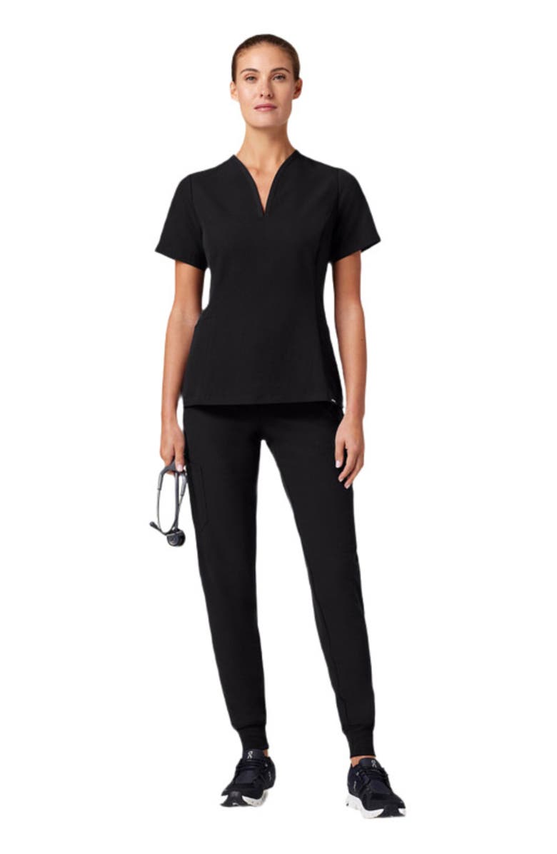 JAANUU Silex Women's 6-Pocket Slim Mid-Rise Scrub Jogger, Main, color, Black