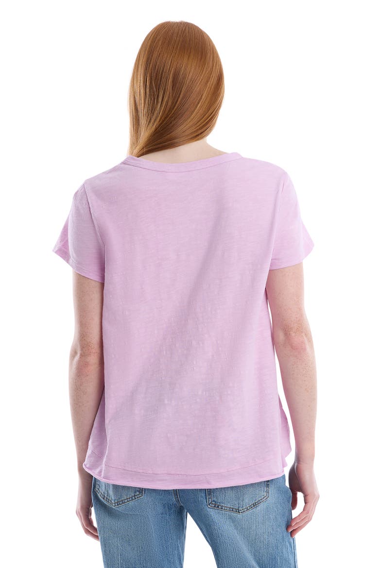 Boxy Short Sleeve Mixed Hem, Alternate, color, Orchid Bouquet