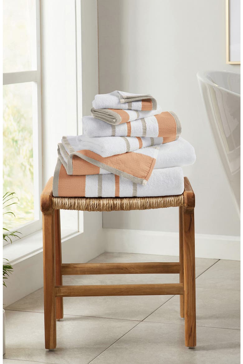 Luxurious Cotton 4-Pack Decorative Hand Towels, Alternate, color, CLAY / TAUPE