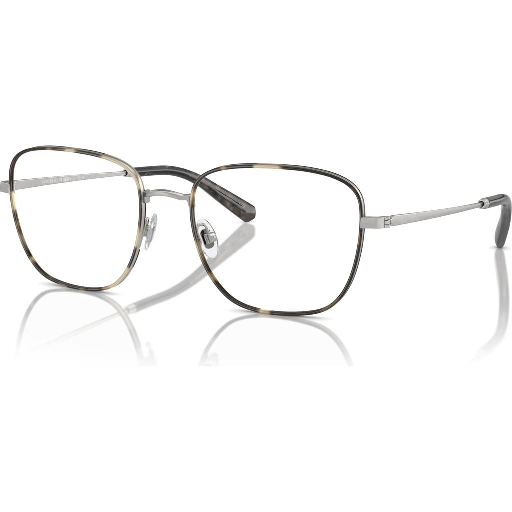 Brooks Brothers 54mm Square optical glasses in Silver  product