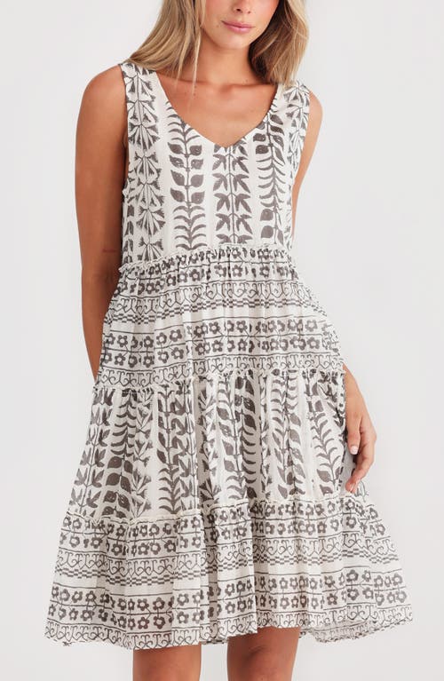 Talisman The Label Lucky Charm Cotton Voile Sundress In Paro