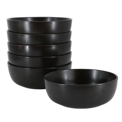 Mio Modern Coupe 6 piece 6.5in Round Stoneware Bowl Set