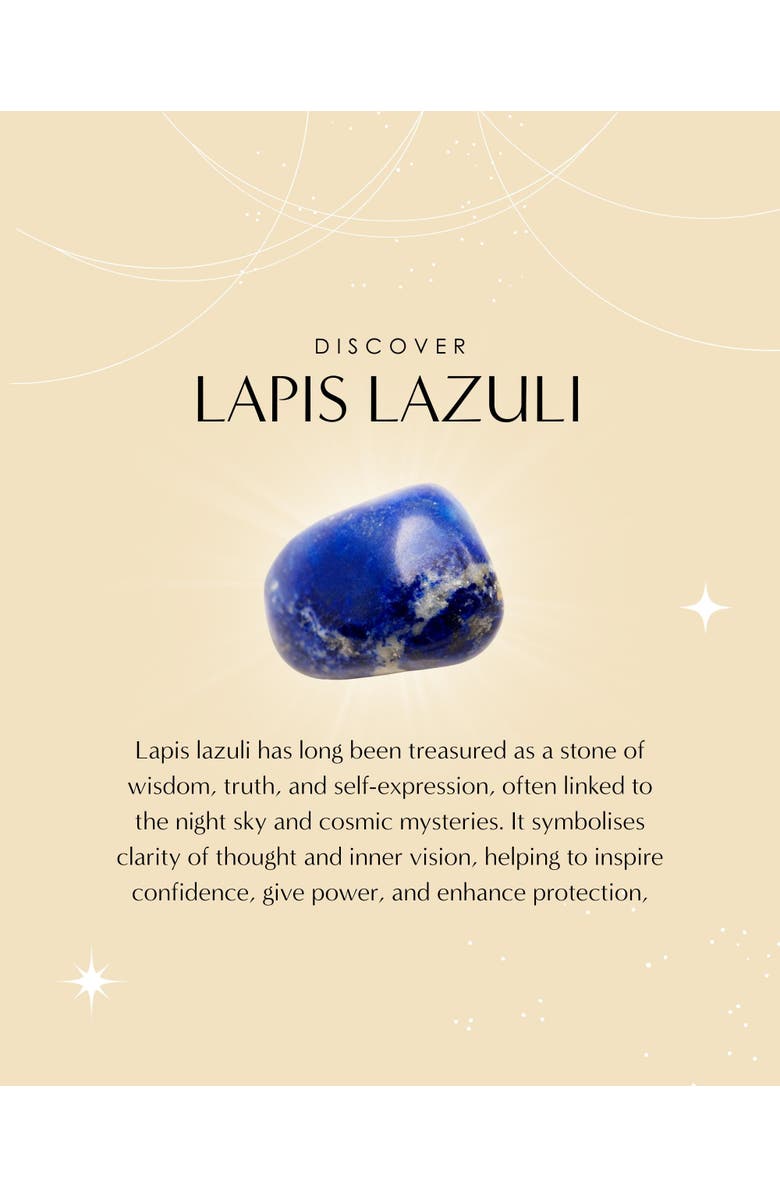 Ottoman Hands Lapis Moon Rotating Pendant Necklace, Alternate, color, Gold