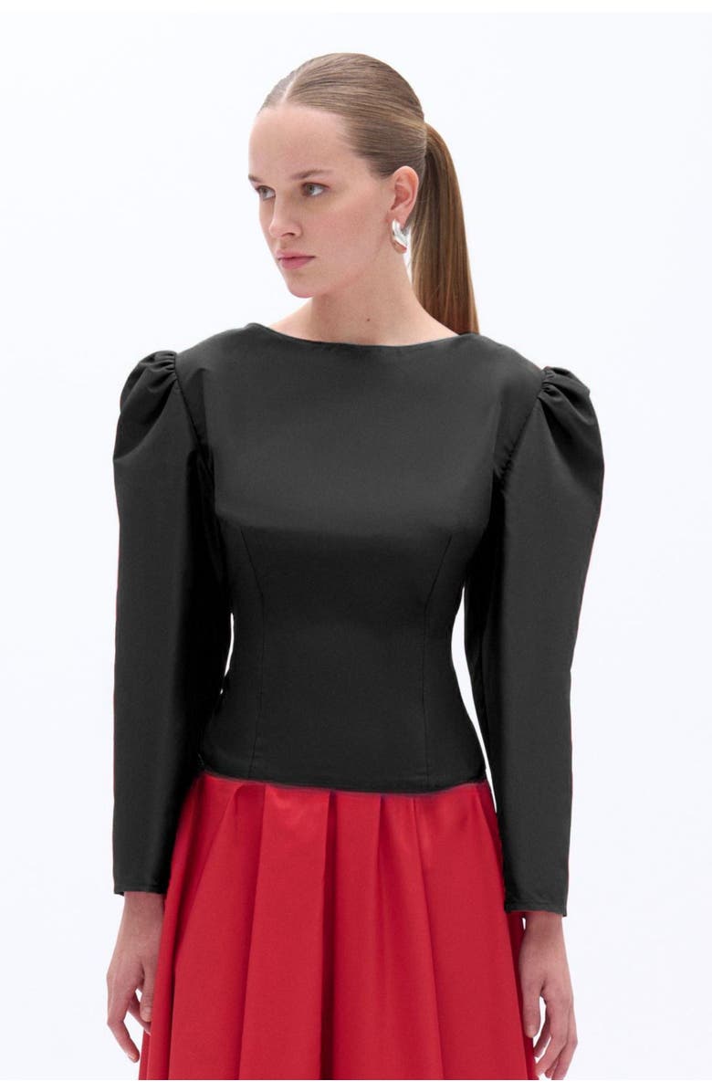 Nocturne Boat Neck Blouse, Main, color, 