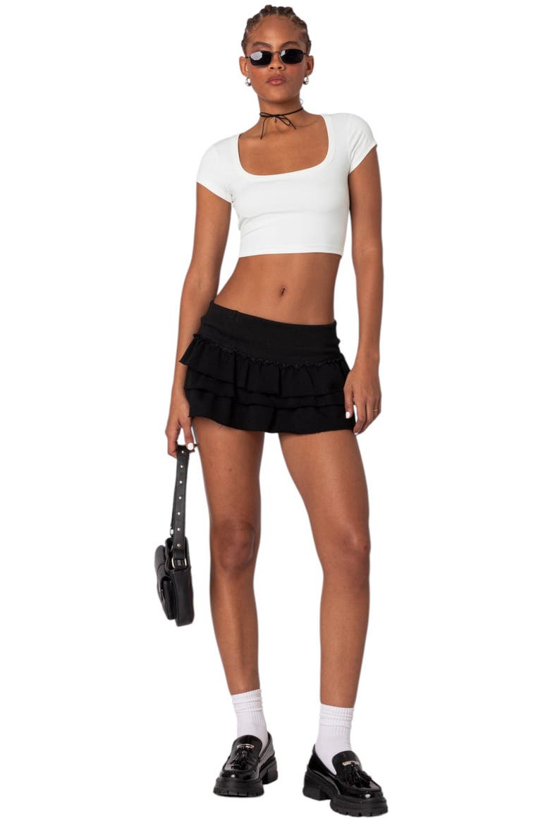 Ricki Crop T-Shirt, Alternate, color, WHITE