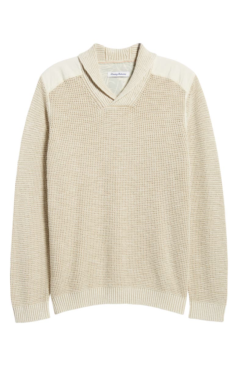 Tommy Bahama Tidemark Shawl Collar Cotton Sweater, Alternate, color,