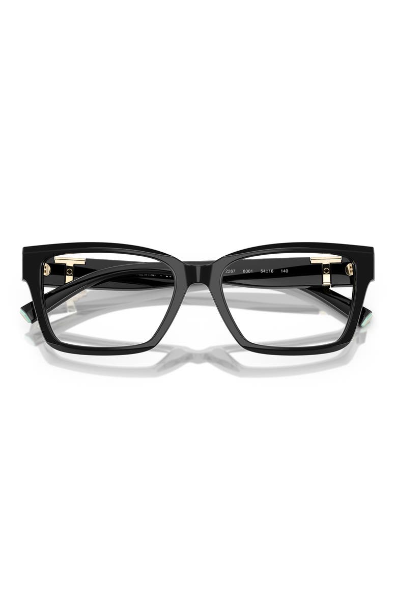 54mm Square Optical Glasses, Alternate, color, BLACK / DEMO LENS