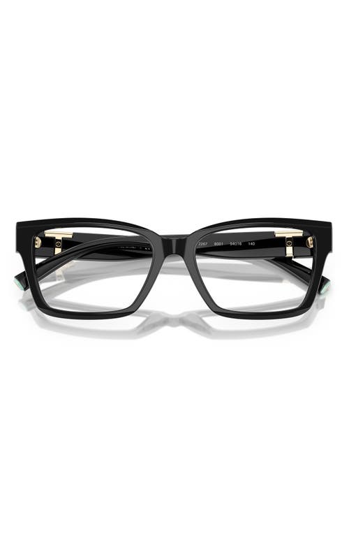Tiffany & Co . 54mm Square Optical Glasses In Black