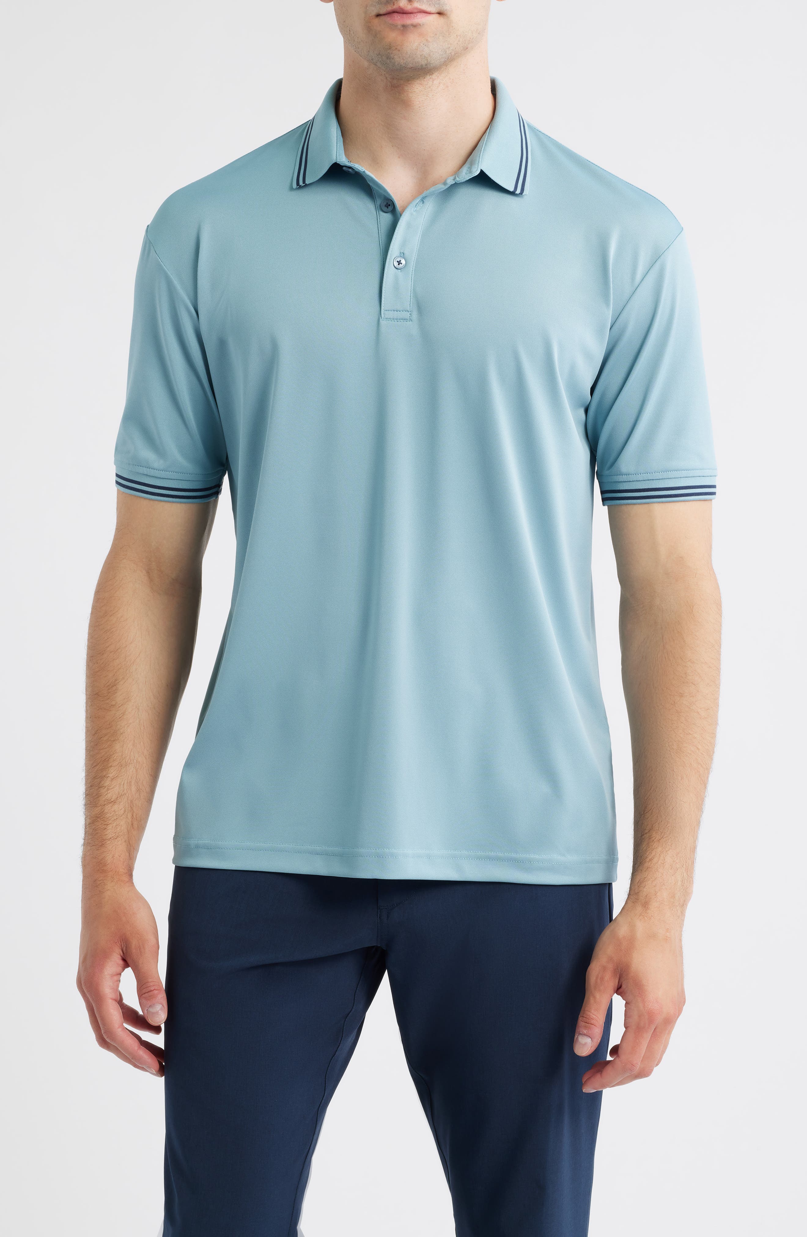 Swannies Thatcher Tipped Performance Polo