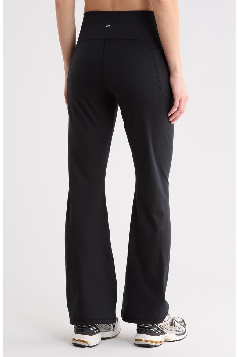Audrie High Waist Flare Pants, Alternate, color, BLACK