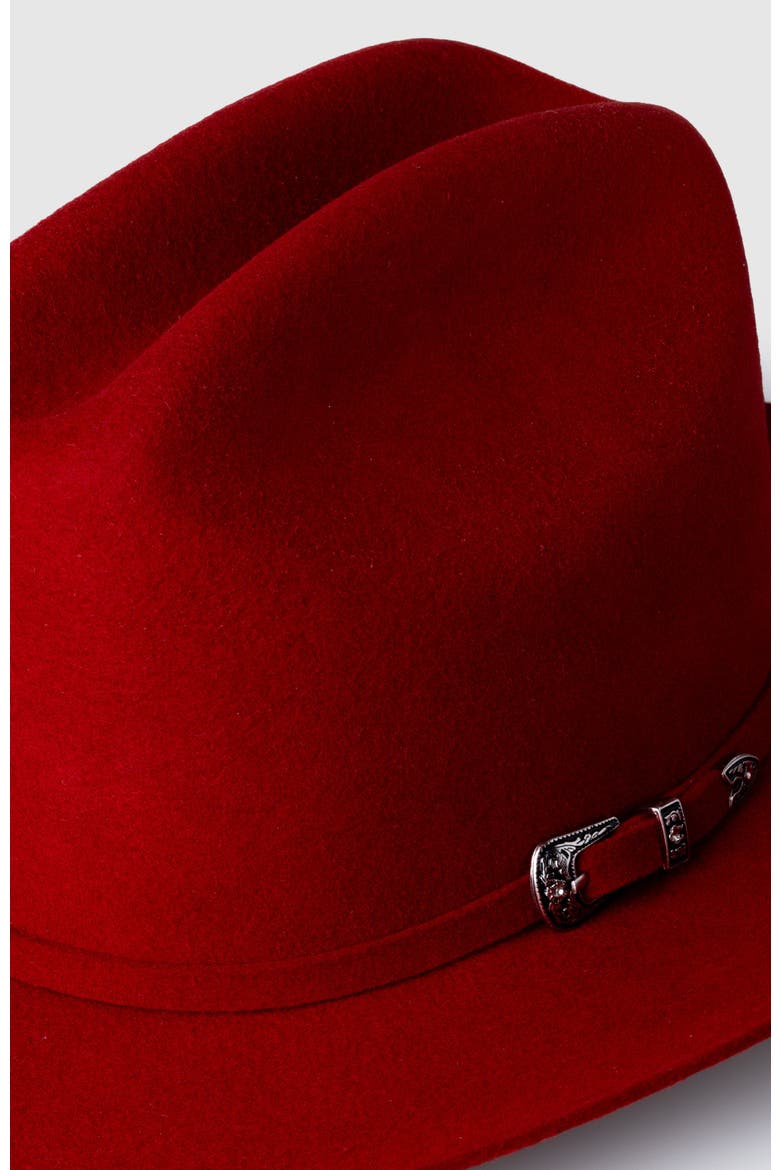 The Roamer Wool Western Cowboy Hat, Alternate, color, Dark Red