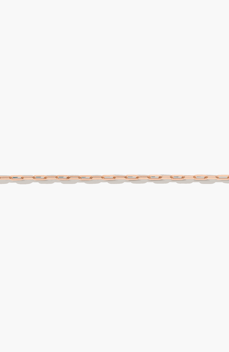 Aurate New York Paperclip Chain Bracelet, Main, color, Rose