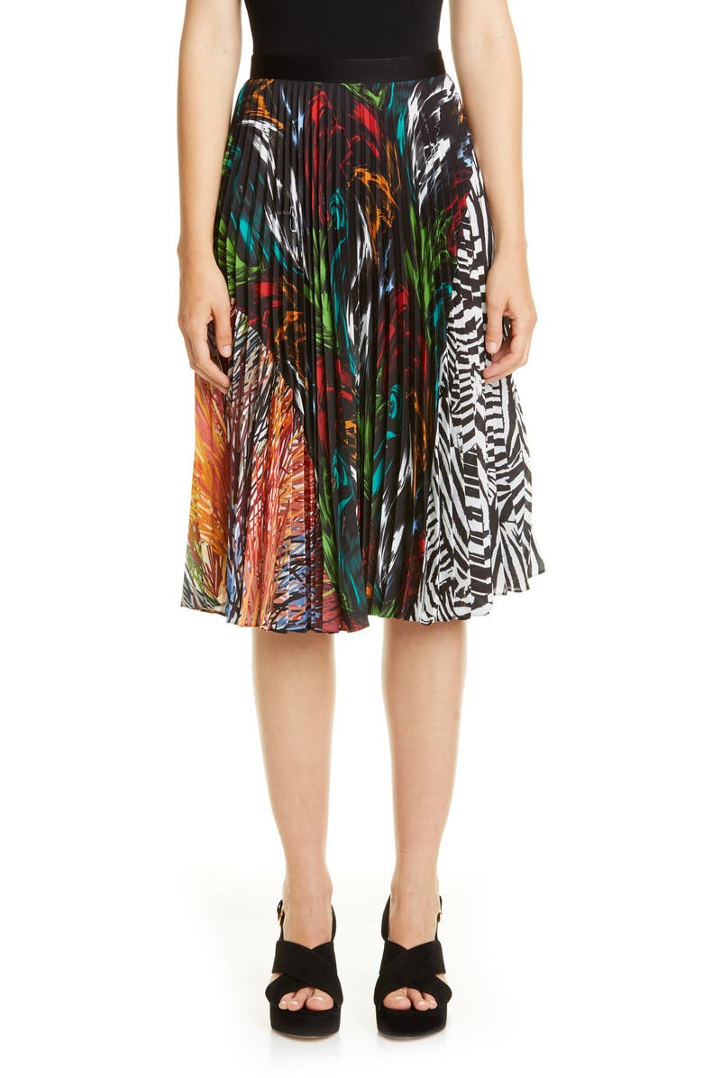 Missoni Mixed Prints Pleated Skirt, Main, color, 