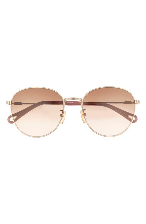 Gradient Round Sunglasses, 57mm