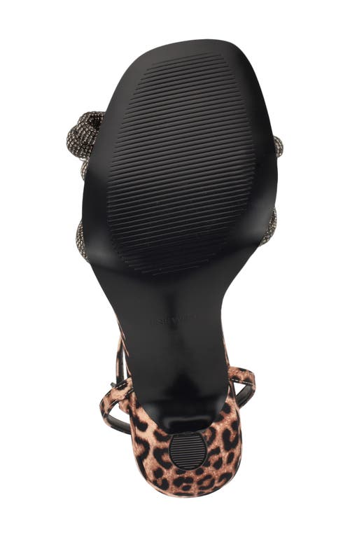 Shop Nine West Ivid Ankle Strap Sandal In Black Leopard