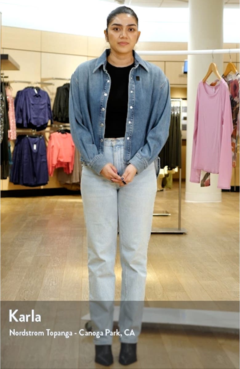 Aiden High-Low Denim Shirt, sales video thumbnail