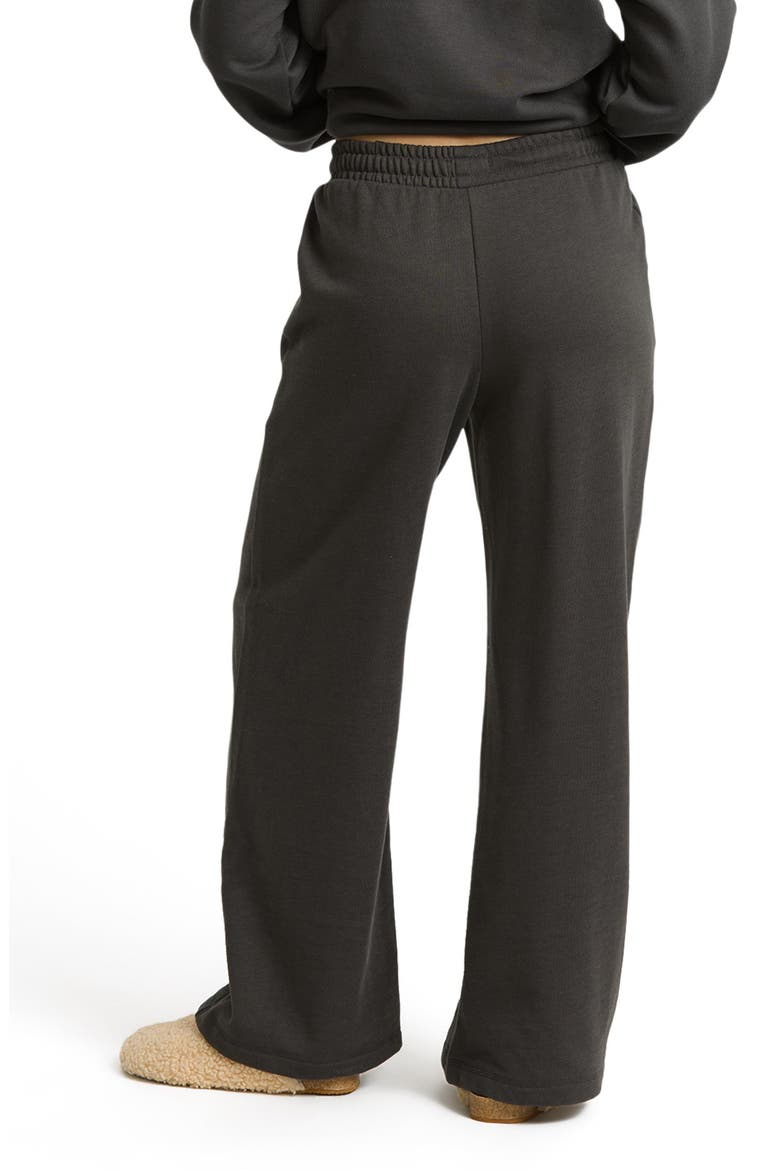 What a View Fleece Relaxed Leg Pants, Alternate, color, OFF BLACK