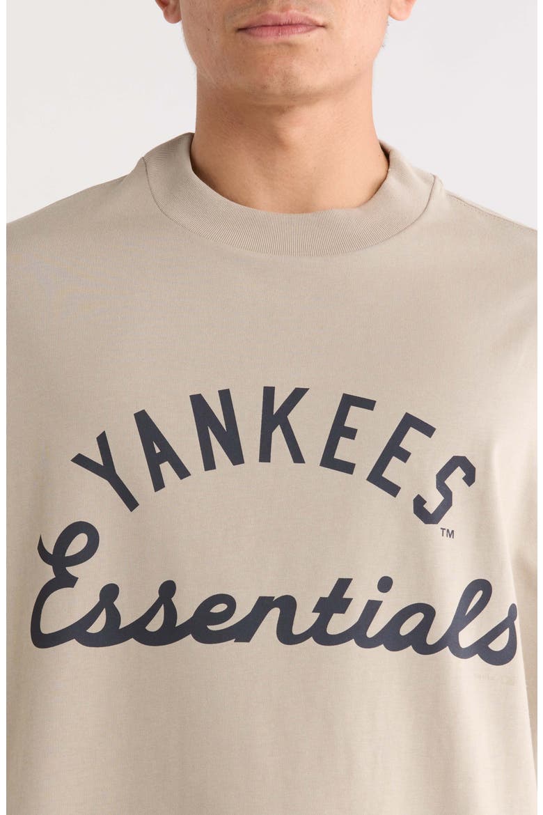 Yankees '90s Graphic Cut Off Jersey Cotton Tank, Alternate, color, SEAL
