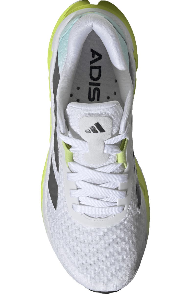 adidas Adistar 3 Running Shoe, Alternate, color, White/ Black/ Pulse Lime