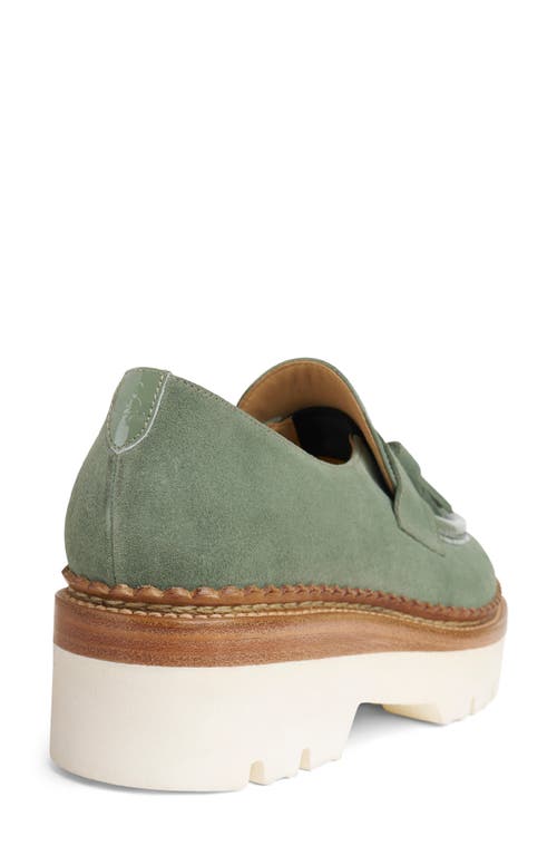 The Office Of Angela Scott Ms. Kelly Platform Loafer In Green