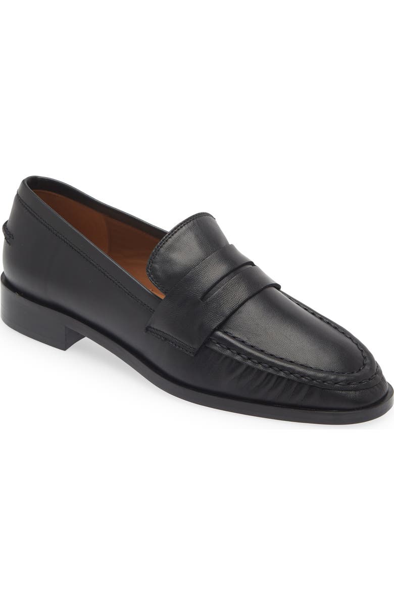 ATP ATELIER Airola Penny Loafer, Main, color, Black
