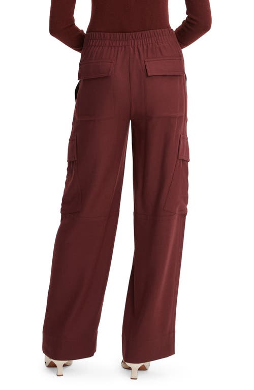 Vince Raver Flannel Cargo Pants In Dark Cinnamon Stick