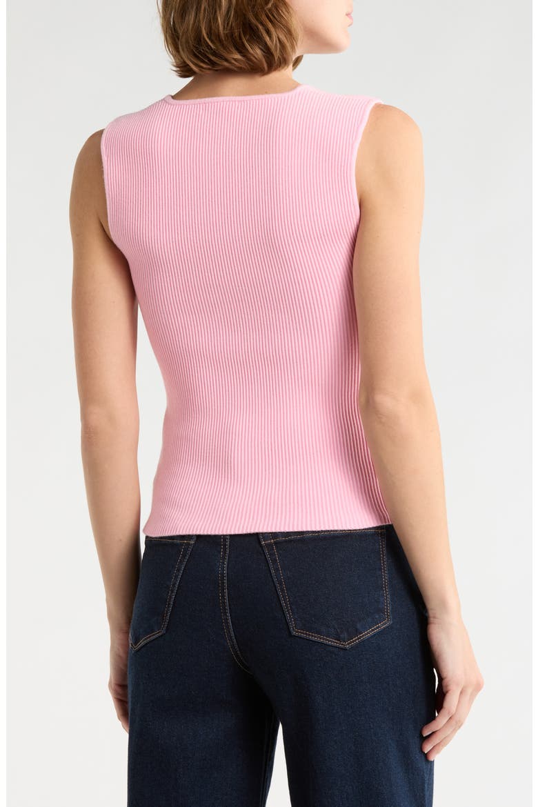 Square Neck Sweater Tank, Alternate, color, PINK PINKESQUE