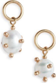 Poppy Finch Bubble Mismatched Cultured Pearl Drop Earrings