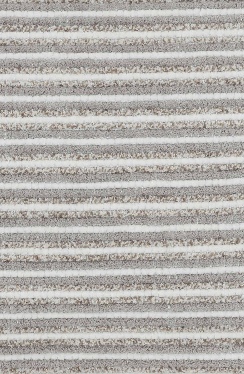 Tahari Bouclé Stripe Accent Pillow, Alternate, color, Grey