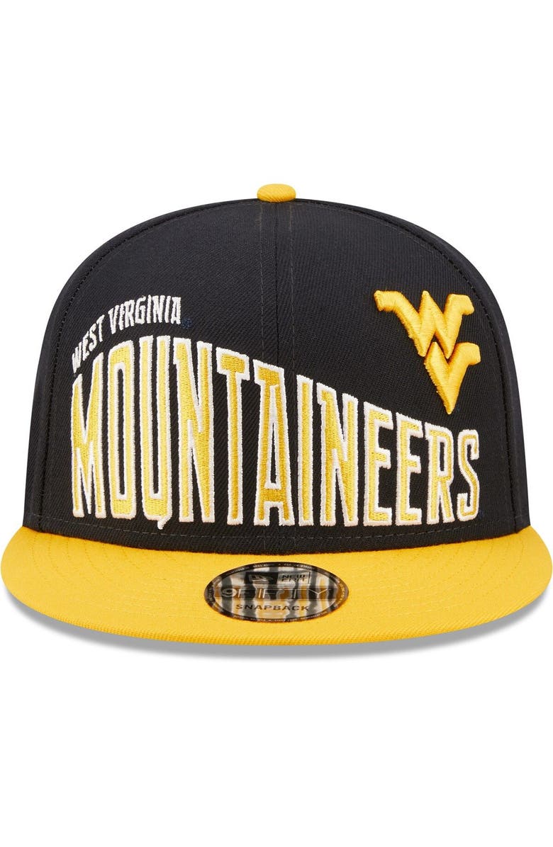 New Era Men's New Era Navy West Virginia Mountaineers Two-Tone Vintage Wave 9FIFTY Snapback Hat, Alternate, color, Navy