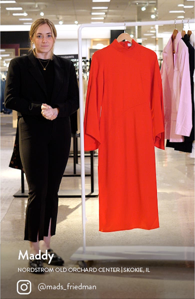 Katya Long Sleeve Midi Dress, sales video thumbnail