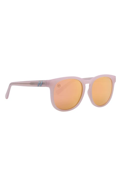 Blenders Eyewear 53.5mm H Series X2 Polarized Square Sunglasses In Pink