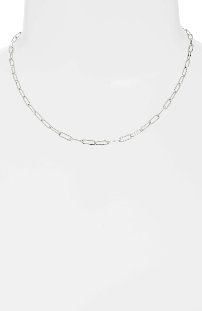 Sterling Forever Linked Chain Necklace, Alternate, color, 
