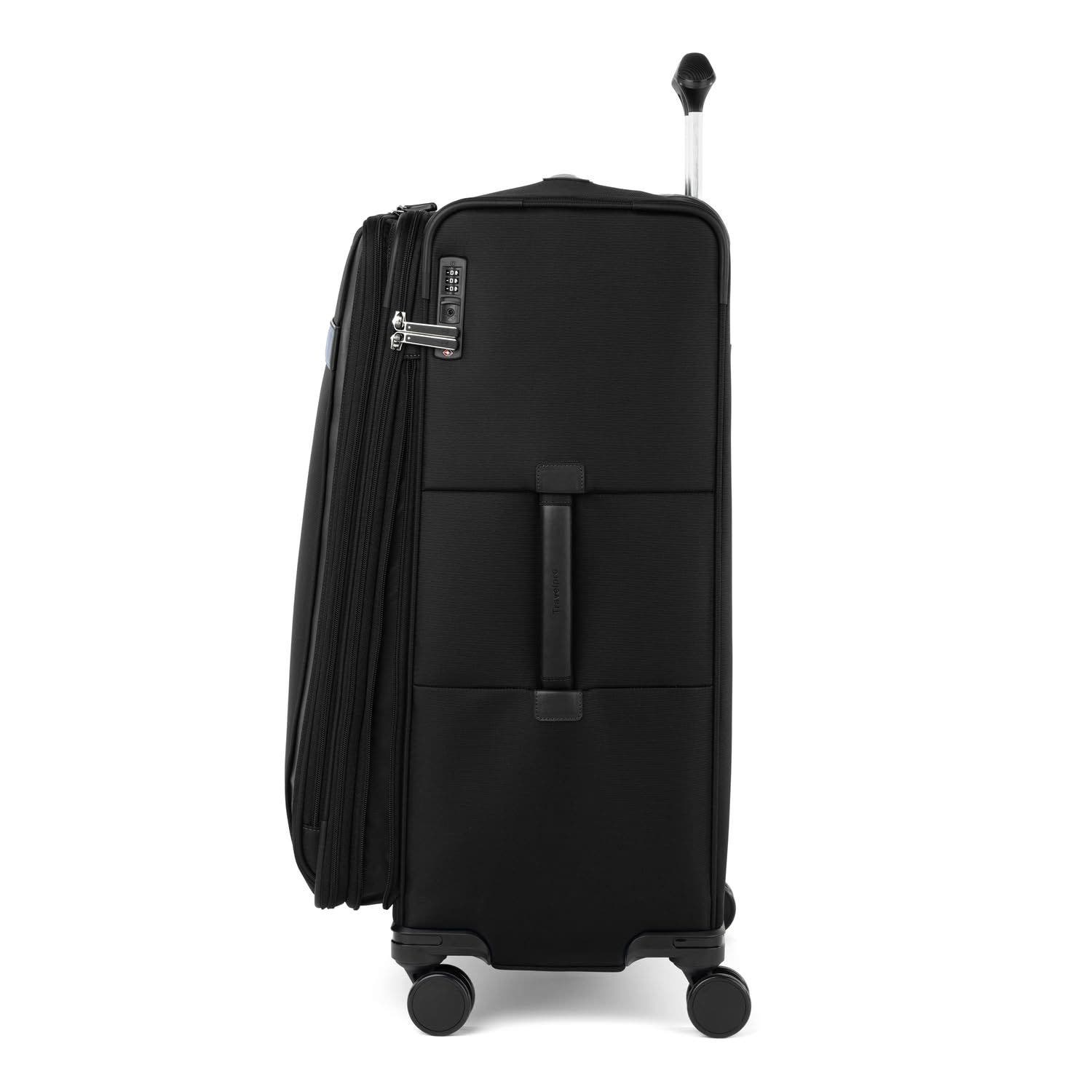 TRAVELPRO Versapack + Lightweight Softside Expandable 29" Large Check In Spinner Luggage, Alternate, color, Black