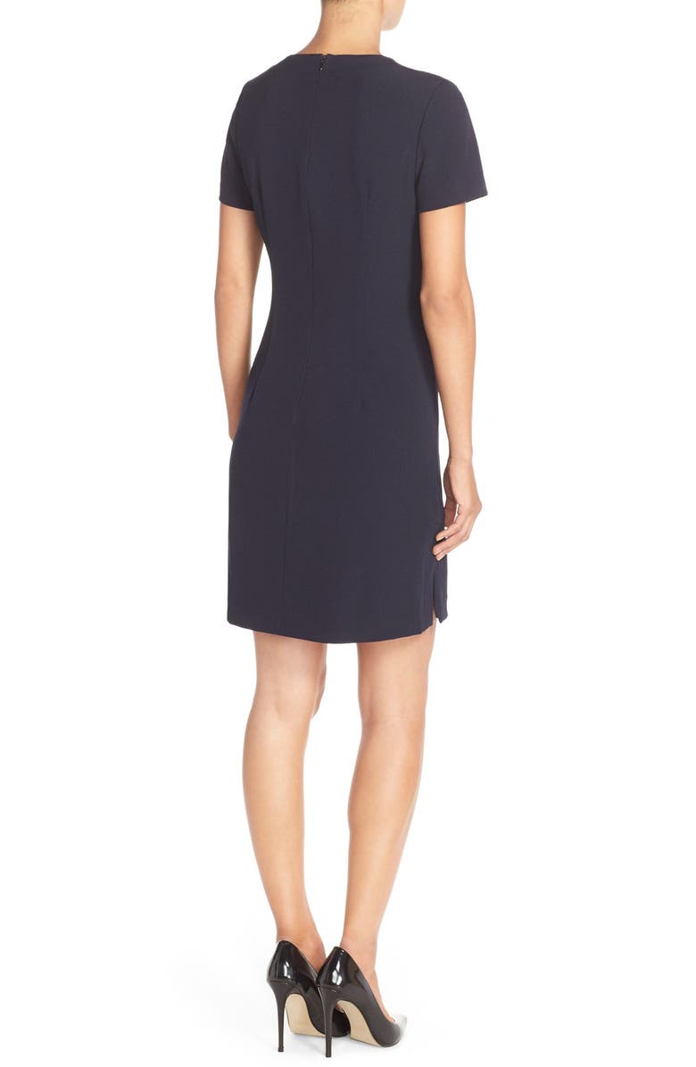 Eliza J Front Lace Shift Dress, Alternate, color, 