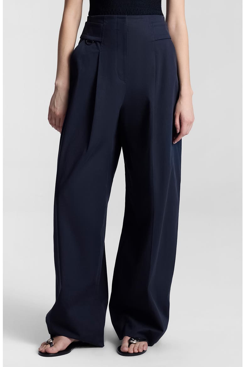 Elliot Hollywood Waist Stretch Cotton Pants, Main, color, EVENING BLUE