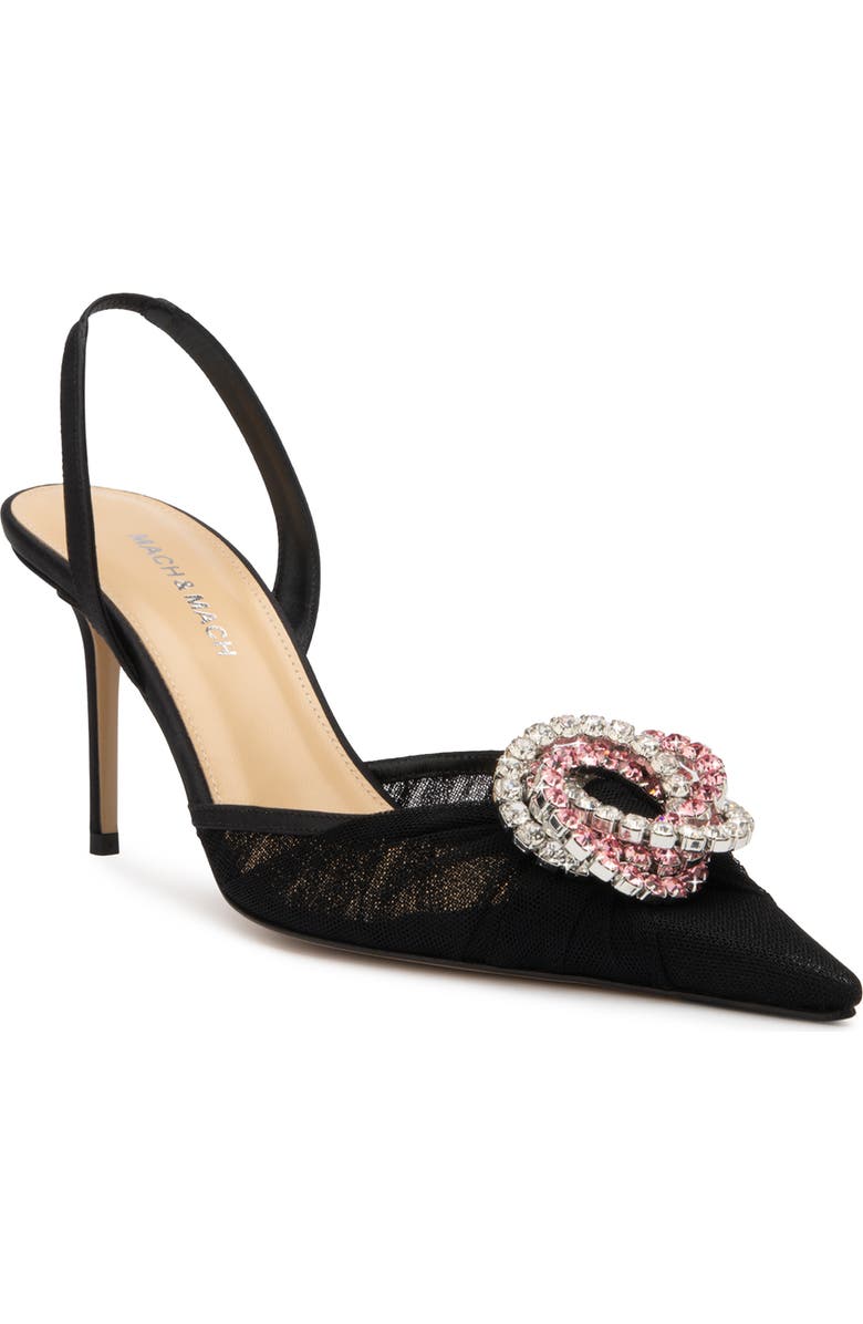 Mach & Mach Galaxy Pointed Toe Slingback Pump, Main, color,