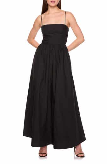 Susana Monaco Open Back Cotton Poplin Maxi Dress
