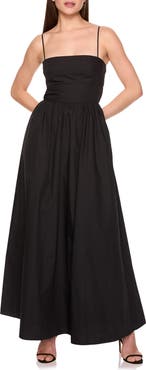 Susana Monaco Open Back Cotton Poplin Maxi Dress