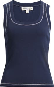 CITY BLUES Square Neck Tank