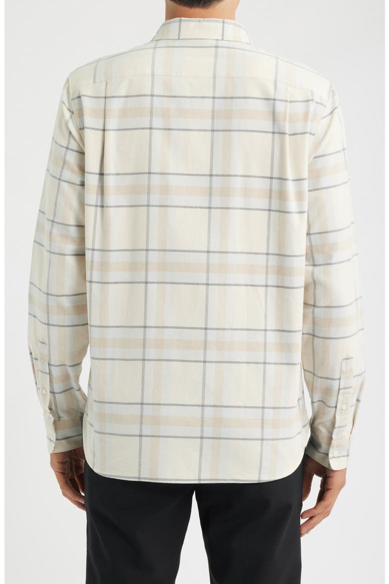 Holme Plaid Cotton Corduroy Button-Up Shirt, Alternate, color, BLANCO COMBO