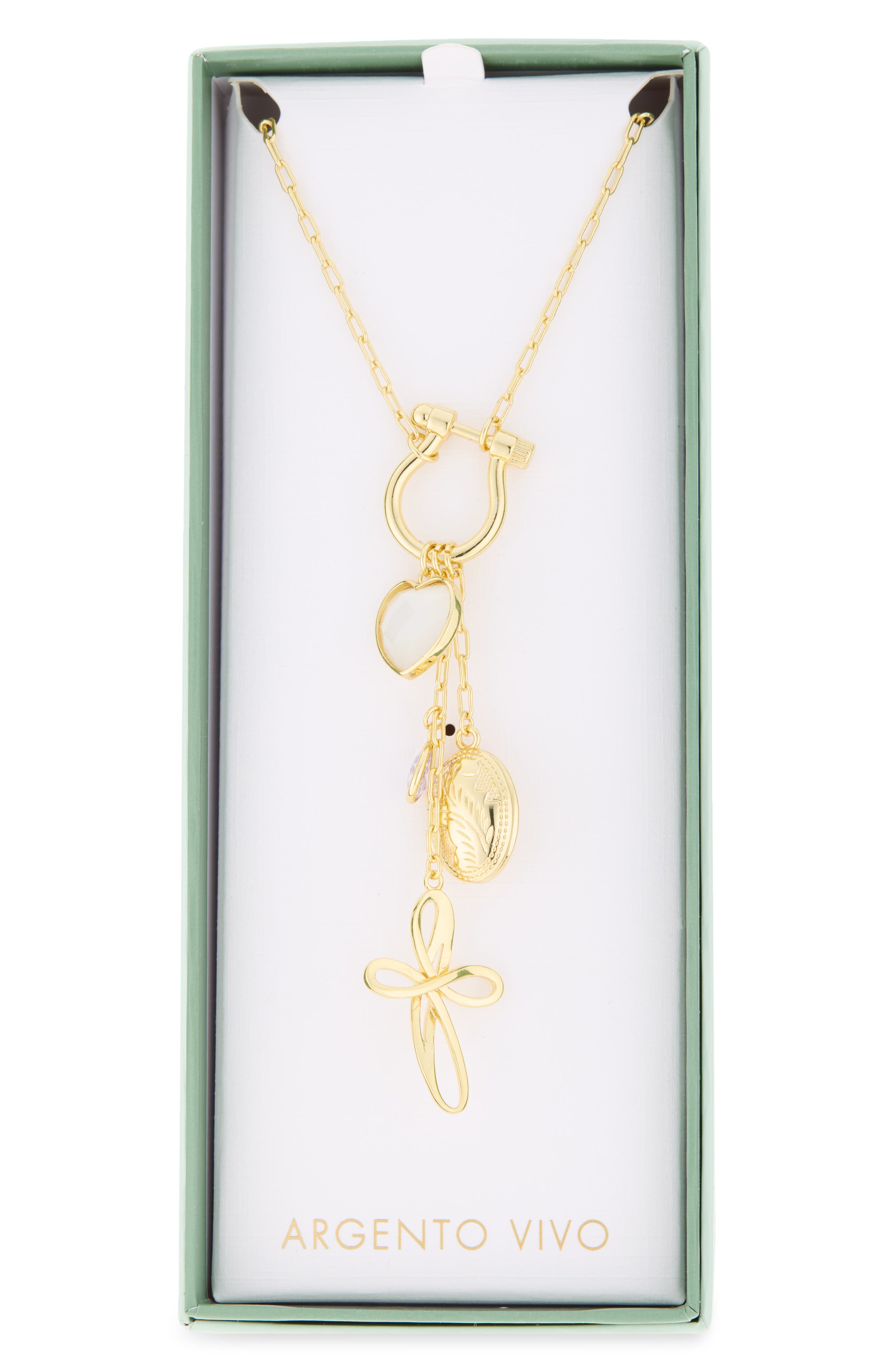 Cross Chunky Chain Necklace