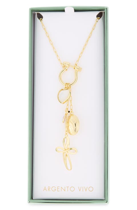 Cross Chunky Chain Necklace