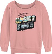 Stranger Things Junior's Stranger Things Tropical Upside Down Greetings  Sweatshirt