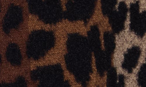 Dkny Jeans Long Sleeve Leopard V-neck Cardigan In Multi